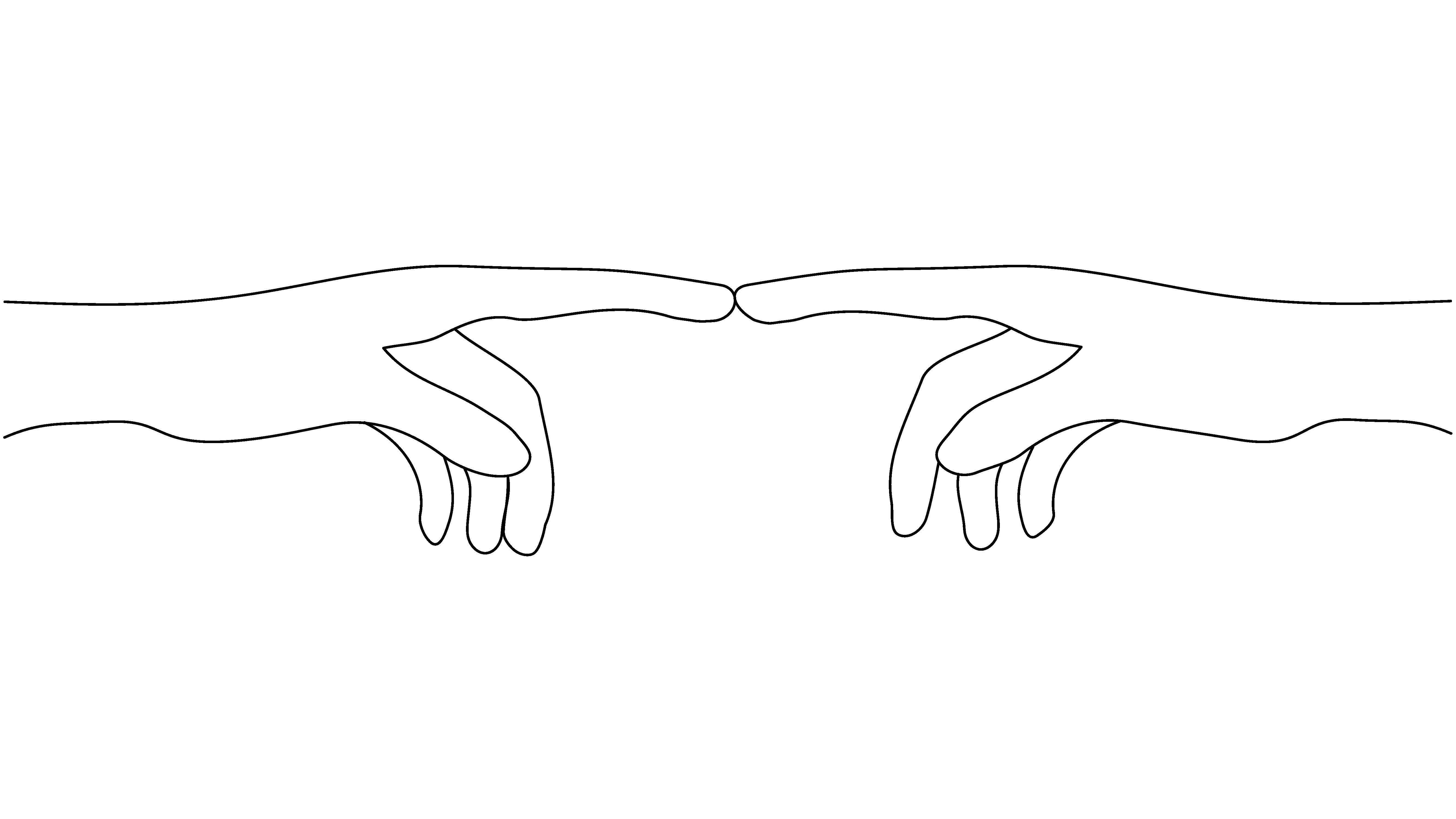 illustration af hænder som mødes